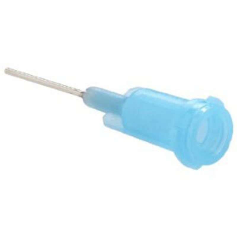 Genius® PosiLok™ Perfectly Straight 304 Stainless Steel Dispensing Needle, 22 ga x 1/2 in, Blue, Polypropylene Hub  50/PK